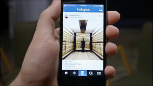 Instagram em um smartphone