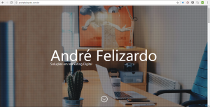 Screenshot site andrefelizardo.com.br