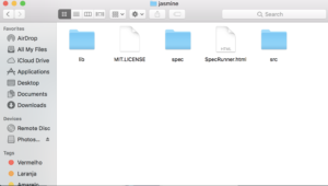 Arquivos Jasmine standlone